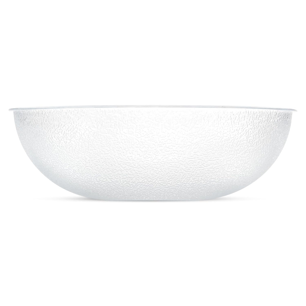 Carlisle FoodService Products 721507 Round Pebbled Salad Serving Bowl  11 Quart  Clear